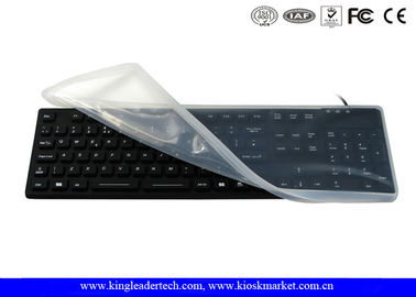 Removable Waterproof Silicone USB Keyboard For Harsh Industrial