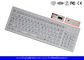 Industrial Silicone Wireless Keyboard IP67 Compliance Built - In Touchpad