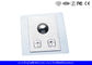 Panel Mounted Industrial Pointing Device Stainless Steel Trackball Left Right Click Buttons