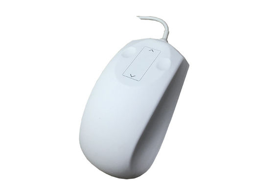 USB2.0 White Optical Silicone Mouse IP68 EMC Dengan Bentuk Yang Nyaman