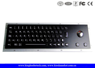 Hitam Industrial Keyboard Dengan Trackball Optical Dalam Penuh Travel Keys Pada IP65 Penilaian