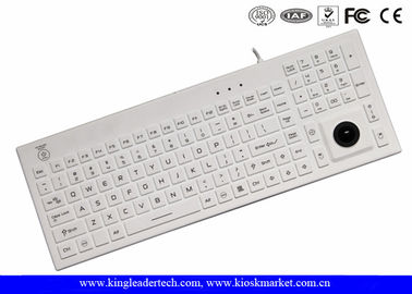 Beli Putih IP68 Super Slim USB Silicone Keyboard Dengan On / Off Beralih online manufacture
