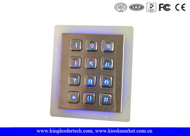 Beli IP65 Rated Stainless Steel Keypad 3x4 Keypad untuk Access Control System online manufacture