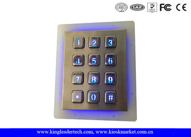 Beli Keamanan luar Backlit Logam Keypad Vandal Tahan Garage Illuminated Keypad online manufacture