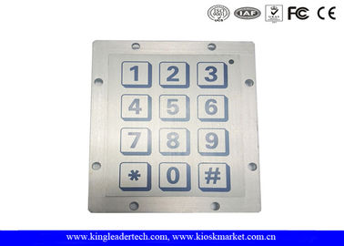 Beli Kasar Sentuh Logam piezoelectric Keyboard Panel Mount Dengan 12 datar Keys 3x4 Matrix online manufacture