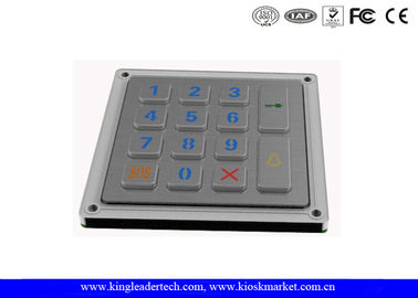 Beli Backlit Vandal Proof Logam Keypad Dengan 14 Tombol Untuk Pintu Akses Sistem online manufacture