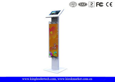 Beli Tampilan publik Stand Anti Theft Ipad Kios Berdiri dengan Logo Panel, Logam Rugged online manufacture
