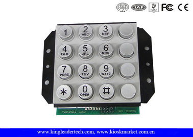 Beli 16 Keys PIN antarmuka Zink Alloy Industri Numeric Keypad Untuk Akses Kontrol Pintu atau Sistem Telepon online manufacture