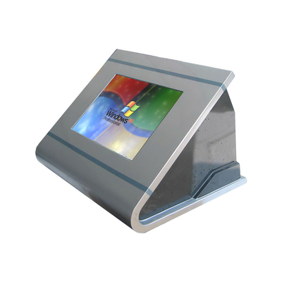 Beli Kios Desktop Penghematan Ruang Dengan Kandang Baja Tahan Lama IR Touchscreen TFT LCD Display online manufacture