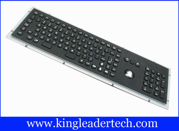 Beli 103 Tombol Keyboard Logam Hitam Dengan Trackball Panel Mount Stainless Steel online manufacture