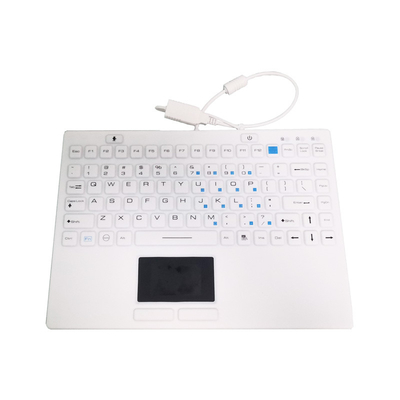 Beli IP68 Bisa dicuci Bisa dibersihkan Bisa terinfeksi Antimikrobial Keyboard Silikon Medis Industri dengan Touchpad online manufacture
