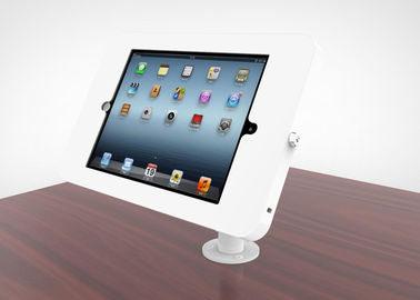 Beli Adjustable Goose Leher Ipad Kios Berdiri Logam Desk Mounted Enclosure Powder Coated Finish online manufacture