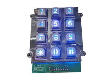 Beli Keypad LED Backlit Logam Silikon Karet Berwarna Kunci Untuk Sistem Kontrol Akses online manufacture