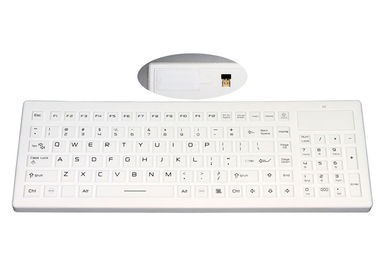 Beli Logo Disesuaikan Keyboard Silikon Tahan Air Dengan Penerima USB Nirkabel Dan Papan Angka online manufacture