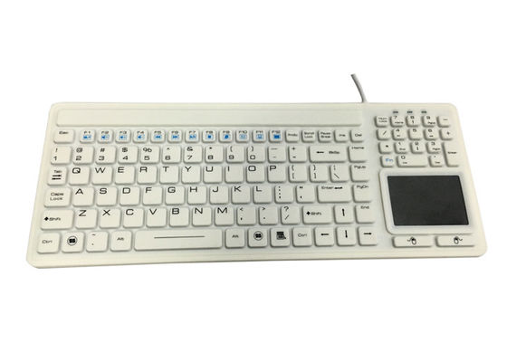 Beli EMC Emission 107 Keys Waterproof Silicone Keyboard 100mA Dengan Mouse Touchpad online manufacture
