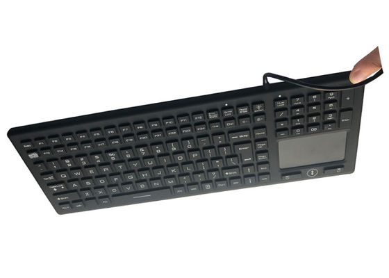Beli EN55022 122 Tombol Keyboard Medis Silikon ROHS IP68 Tahan Air online manufacture