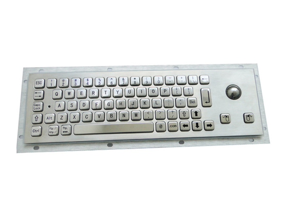 Beli Dimensi kecil Stainless Steel Industri Kios Keyboard Dengan Trackball Optical online manufacture