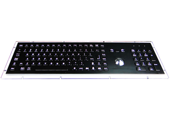 Beli Keyboard Logam Industri Dilapisi Bukti Cair Dengan Mouse Trackball Optik online manufacture