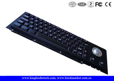 Beli 63 Keys Teknik Black metal Industrial Keyboard Dengan Trackball Untuk Panel Mount online manufacture