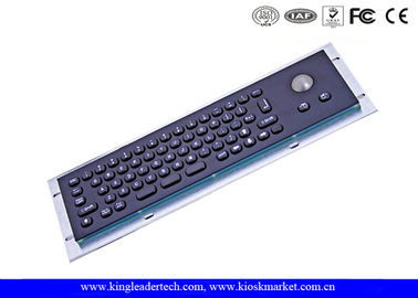 Beli 66 Keys Black Metal Keyboard Aluminium Alloy Kembali Panel Dengan Trackball Optical online manufacture