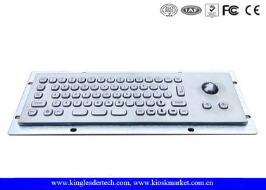 Beli IP65 Rated Compact Kios Kecil Panel Mount Keyboard Dengan Trackball Optical online manufacture