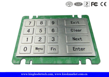 Beli Ruggedized Vandal Tahan Logam Numeric Keypad Dengan 16 Keys Logam Besar Untuk Mesin Vending online manufacture