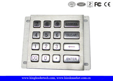 Beli Keypad baja tahan karat industri Bukti Cair IP65 16 Tombol Perjalanan Panjang online manufacture