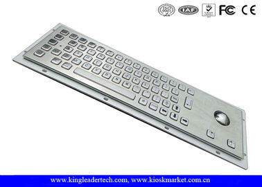 Beli Keyboard Panel Mount Kayu Ruggedized Dengan Keyboard Trackball / Stainless Steel online manufacture