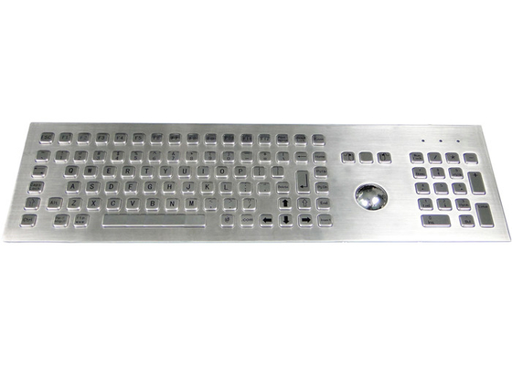 Beli Keyboard Stainless Steel Industri yang Dipasang di Depan Dengan Bola Sentuh Mouse online manufacture