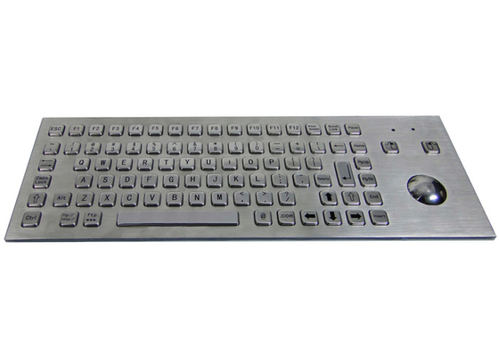 Beli Panel Mount Keyboard Industri Stainless Steel IP65 Dengan Trackball Mouse Optik online manufacture