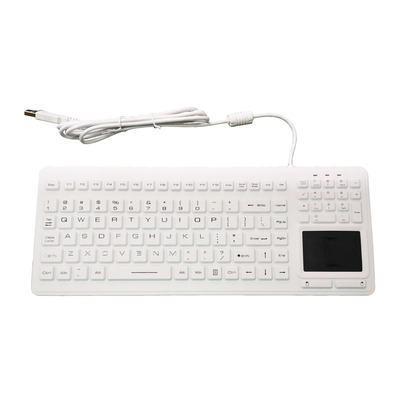 Anti Virus Medical Keyboard With Integrated Touchpad Completely Sealed IP68 Cleanable