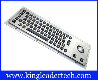 Silver Grey Illuminated Metal Keyboard Dust-Proof With 65 LED Individually-Lit Keys
