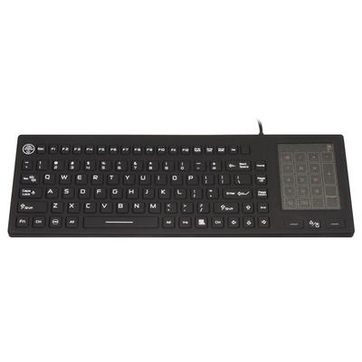 Keyboard Rumah Sakit Medis IP68 yang Bisa dicuci dengan Touchpad 2 dalam 1 dan Number Pad