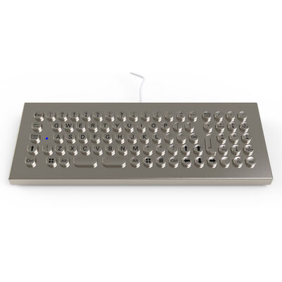 Keyboard Desktop Stainless Steel Ukuran Kecil dan Ringkas IP65-IP68 dengan Keypad Numerik dan Tombol Fungsi Opsional