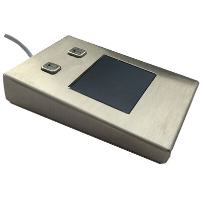 Touchpad Industri Tahan Air Debu Stainless Steel Logam Desktop Sangat Sensitif IP65 Hingga IP68 Dengan Sandaran Tangan Miring