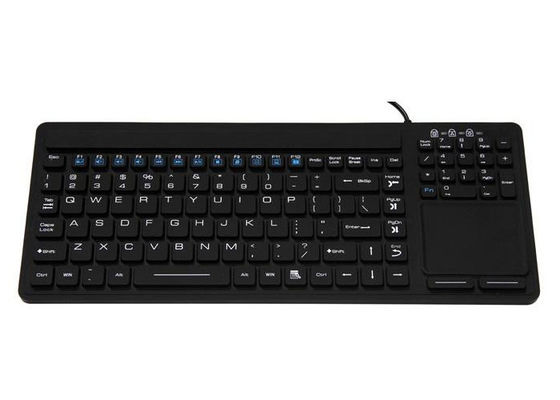 EMC Emission 107 Keys Waterproof Silicone Keyboard 100mA With Mouse Touchpad