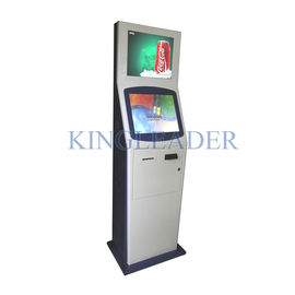 Two Display Interactive Touch Screen Kiosk Durable High Resolution